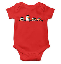 Load image into Gallery viewer, Penguins Looking Kids Romper For Baby Boy/Girl-0-5 Months(18 Inches)-RED-Ektarfa.online
