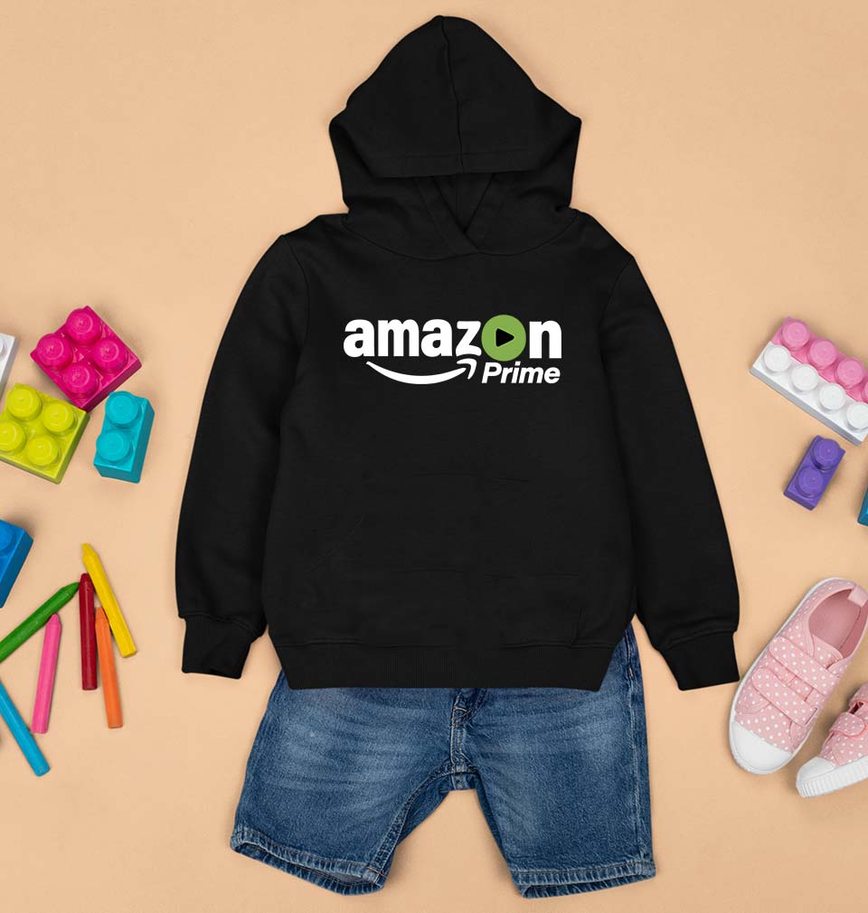 Amazon Prime Kids Hoodie for Boy/Girl-Black-Ektarfa.online