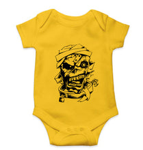 Load image into Gallery viewer, Iron Maiden Kids Romper For Baby Boy/Girl-0-5 Months(18 Inches)-Yellow-Ektarfa.online
