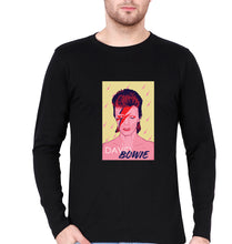 Load image into Gallery viewer, David Bowie Full Sleeves T-Shirt for Men-Black-Ektarfa.online
