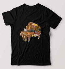 Load image into Gallery viewer, Piano T-Shirt for Men-Black-Ektarfa.online

