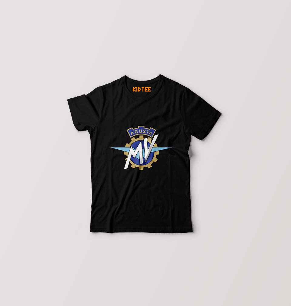 MV Agusta Kids T-Shirt for Boy/Girl-Black-Ektarfa.online
