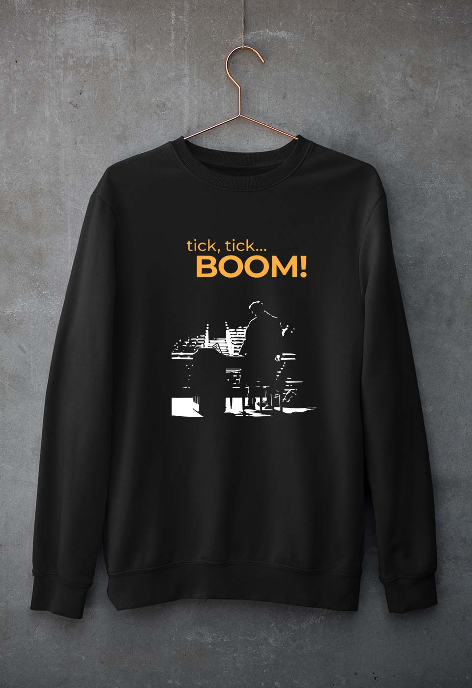 Tick Tick Boom Unisex Sweatshirt for Men/Women-Black-Ektarfa.online