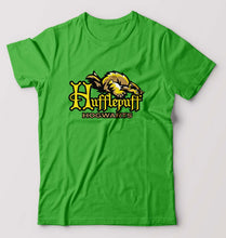 Load image into Gallery viewer, Hufflepuff Harry Potter T-Shirt for Men-S(38 Inches)-flag green-Ektarfa.online
