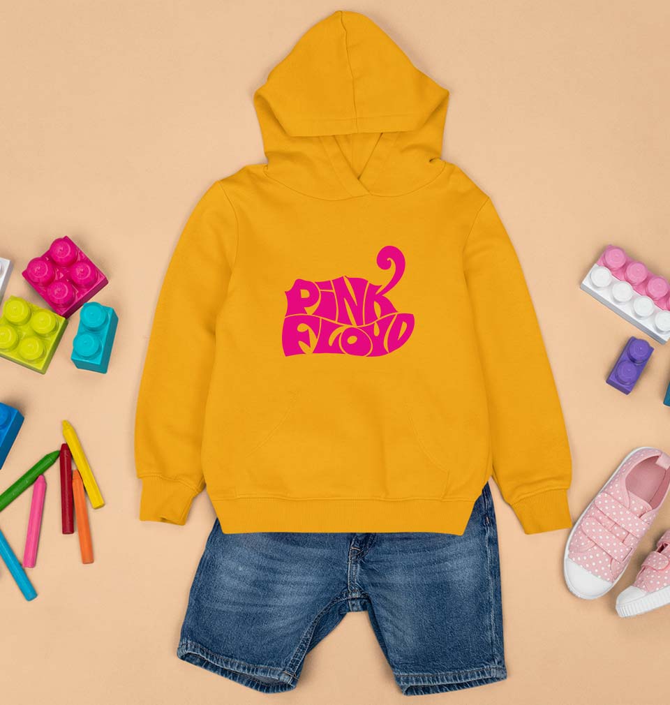Pink Floyd Kids Hoodie for Boy/Girl-Mustard Yellow-Ektarfa.online