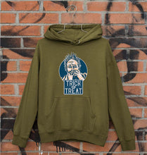 Load image into Gallery viewer, Trick or Treat Unisex Hoodie for Men/Women-S(40 Inches)-Olive Green-Ektarfa.online
