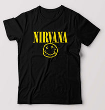 Load image into Gallery viewer, Nirvana T-Shirt for Men-S(38 Inches)-Black-Ektarfa.online
