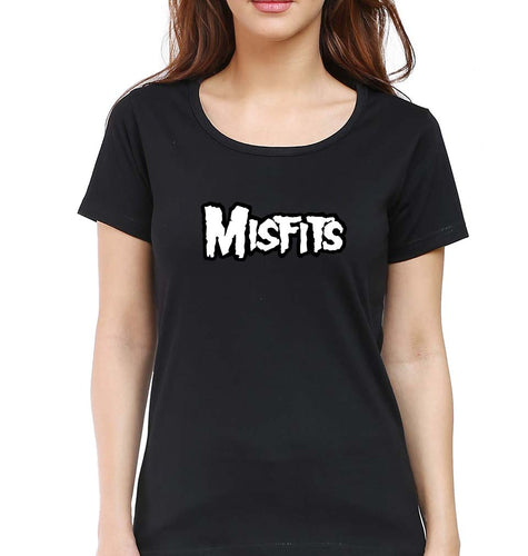 Misfits T-Shirt for Women-Black-Ektarfa.online