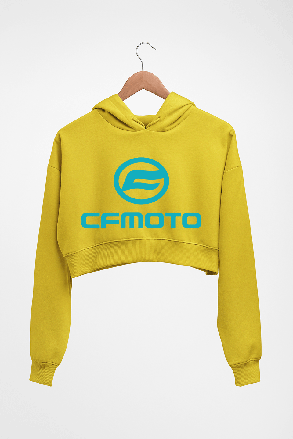 CFMoto Crop HOODIE FOR WOMEN-Mustard Yellow-Ektarfa.online