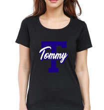 Load image into Gallery viewer, Varsity Tommy T-Shirt for Women-Black-Ektarfa.online
