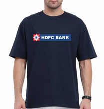 Load image into Gallery viewer, HDFC Bank Oversized T-Shirt for Men-Navy Blue-Ektarfa.online
