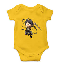 Load image into Gallery viewer, Attack on Titan Kids Romper For Baby Boy/Girl-Yellow-Ektarfa.online
