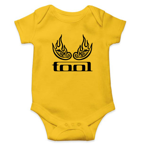 Tool Band Kids Romper For Baby Boy/Girl-0-5 Months(18 Inches)-Yellow-Ektarfa.online