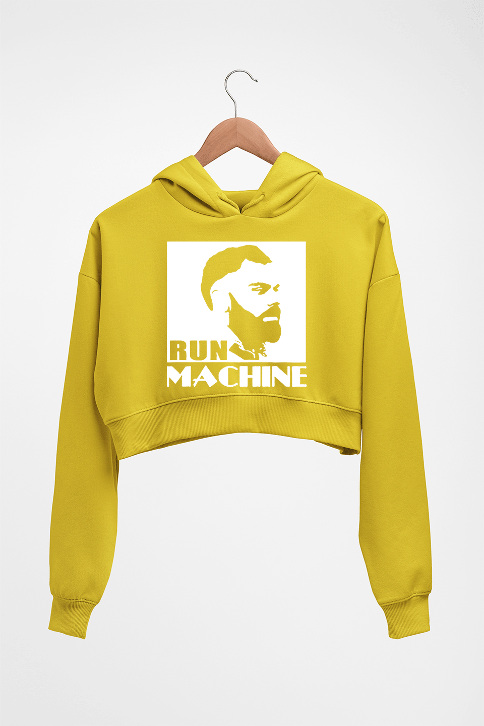 Virat Kohli Crop HOODIE FOR WOMEN-Mustard yellow-Ektarfa.online