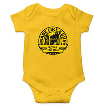 Load image into Gallery viewer, Royal Enfield Kids Romper Kids Romper For Baby Boy/Girl-0-5 Months(18 Inches)-Yellow-Ektarfa.online
