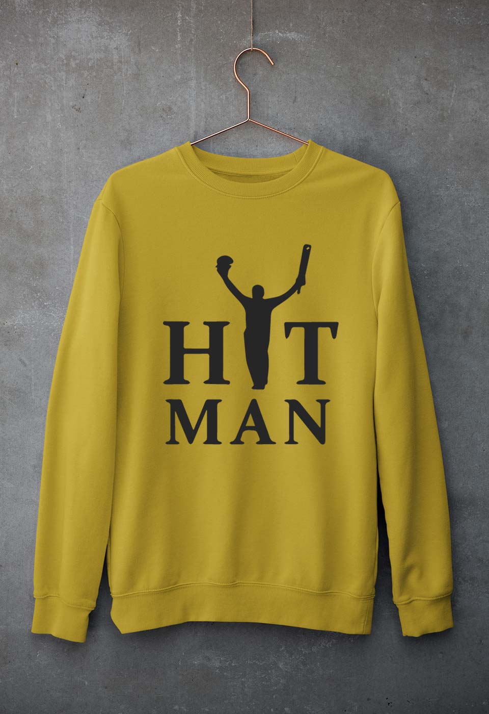 Rohit Sharma Unisex Sweatshirt for Men/Women-Mustard Yellow-Ektarfa.online