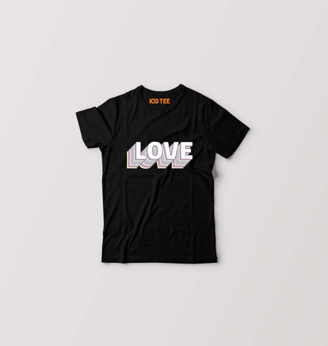 Love Kids T-Shirt for Boy/Girl-Black-Ektarfa.online