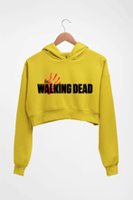 Load image into Gallery viewer, The Walking Dead Crop HOODIE FOR WOMEN-Mustard Yellow-Ektarfa.online
