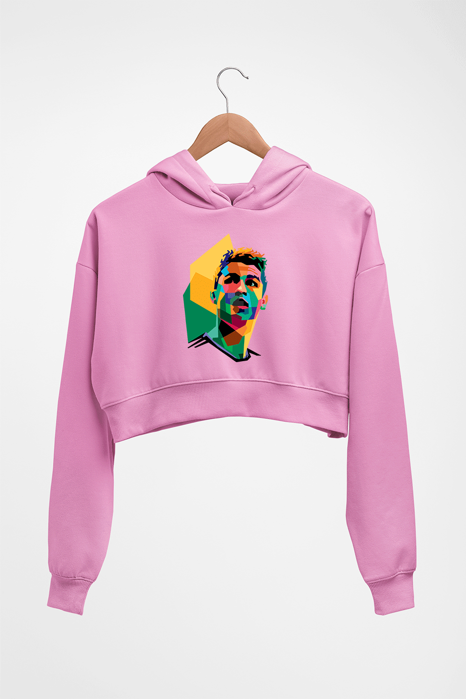 Cristiano Ronaldo CR7 HOODIE FOR WOMEN-Light Baby Pink-Ektarfa.online