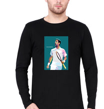 Load image into Gallery viewer, Novak Djokovic Tennis Full Sleeves T-Shirt for Men-Black-Ektarfa.online

