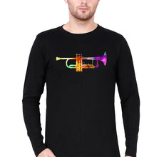 Load image into Gallery viewer, Trumpet Full Sleeves T-Shirt for Men-Black-Ektarfa.online
