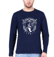 Load image into Gallery viewer, Ramones Full Sleeves T-Shirt for Men-S(38 Inches)-Navy Blue-Ektarfa.online
