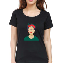 Load image into Gallery viewer, Frida Kahlo T-Shirt for Women-XS(32 Inches)-Black-Ektarfa.online
