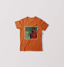Load image into Gallery viewer, Eusébio Kids T-Shirt for Boy/Girl-Orange-Ektarfa.online

