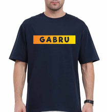 Load image into Gallery viewer, Gabru Oversized T-Shirt for Men-Navy Blue-Ektarfa.online

