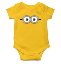 Load image into Gallery viewer, Minion Pop Eyes Kids Romper For Baby Boy/Girl-0-5 Months(18 Inches)-Yellow-Ektarfa.online
