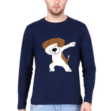 Load image into Gallery viewer, Dab Dog Full Sleeves T-Shirt for Men-Navy Blue-Ektarfa.online
