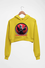 Load image into Gallery viewer, Valorant Crop HOODIE FOR WOMEN-Mustard Yellow-Ektarfa.online
