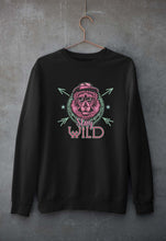 Load image into Gallery viewer, Stay Wild Unisex Sweatshirt for Men/Women-S(40 Inches)-Black-Ektarfa.online
