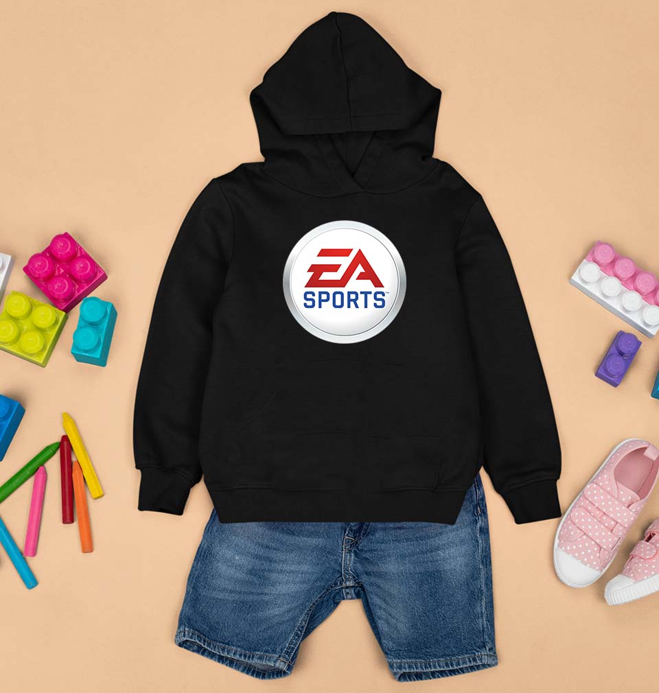 EA Sports Kids Hoodie for Boy/Girl-0-1 Year(22 Inches)-Black-Ektarfa.online