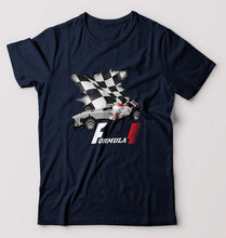 Load image into Gallery viewer, Formula 1(F1) T-Shirt for Men-S(38 Inches)-Navy Blue-Ektarfa.online
