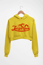 Load image into Gallery viewer, House Targaryen (GOT) Crop HOODIE FOR WOMEN-Mustard Yellow-Ektarfa.online
