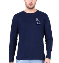 Load image into Gallery viewer, OVO Logo Full Sleeves T-Shirt for Men-Navy Blue-Ektarfa.online
