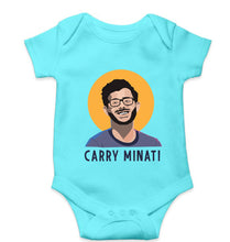 Load image into Gallery viewer, CarryMinati(Ajey Nagar) Kids Romper For Baby Boy/Girl-0-5 Months(18 Inches)-Sky Blue-Ektarfa.online

