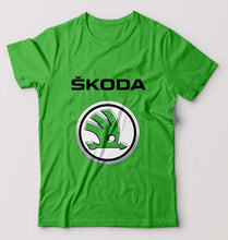 Load image into Gallery viewer, Skoda T-Shirt for Men-S(38 Inches)-flag green-Ektarfa.online
