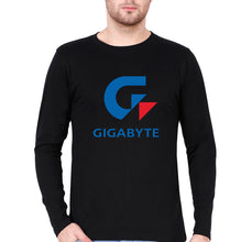 Load image into Gallery viewer, Gigabyte Full Sleeves T-Shirt for Men-Black-Ektarfa.online
