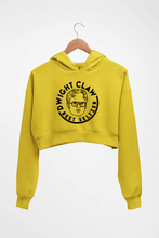 Load image into Gallery viewer, Dwight Schrute Crop HOODIE FOR WOMEN-Mustard Yellow-Ektarfa.online
