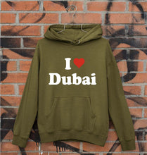 Load image into Gallery viewer, I Love Dubai Unisex Hoodie for Men/Women-Olive Green-Ektarfa.online
