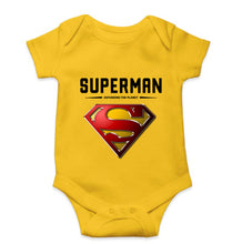 Load image into Gallery viewer, Superman Superhero Kids Romper For Baby Boy/Girl-0-5 Months(18 Inches)-Yellow-Ektarfa.online
