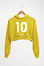 Load image into Gallery viewer, Sachin Tendulkar Crop HOODIE FOR WOMEN-Mustard Yellow-Ektarfa.online
