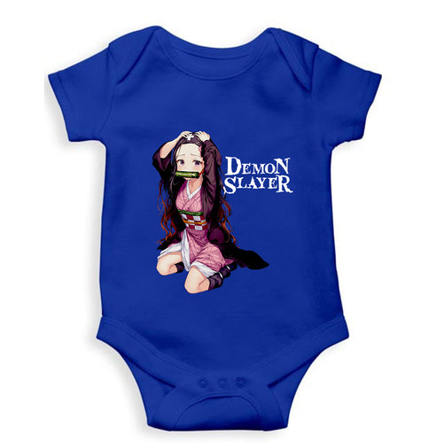 Demon Slayer Kids Romper For Baby Boy/Girl-Royal Blue-Ektarfa.online