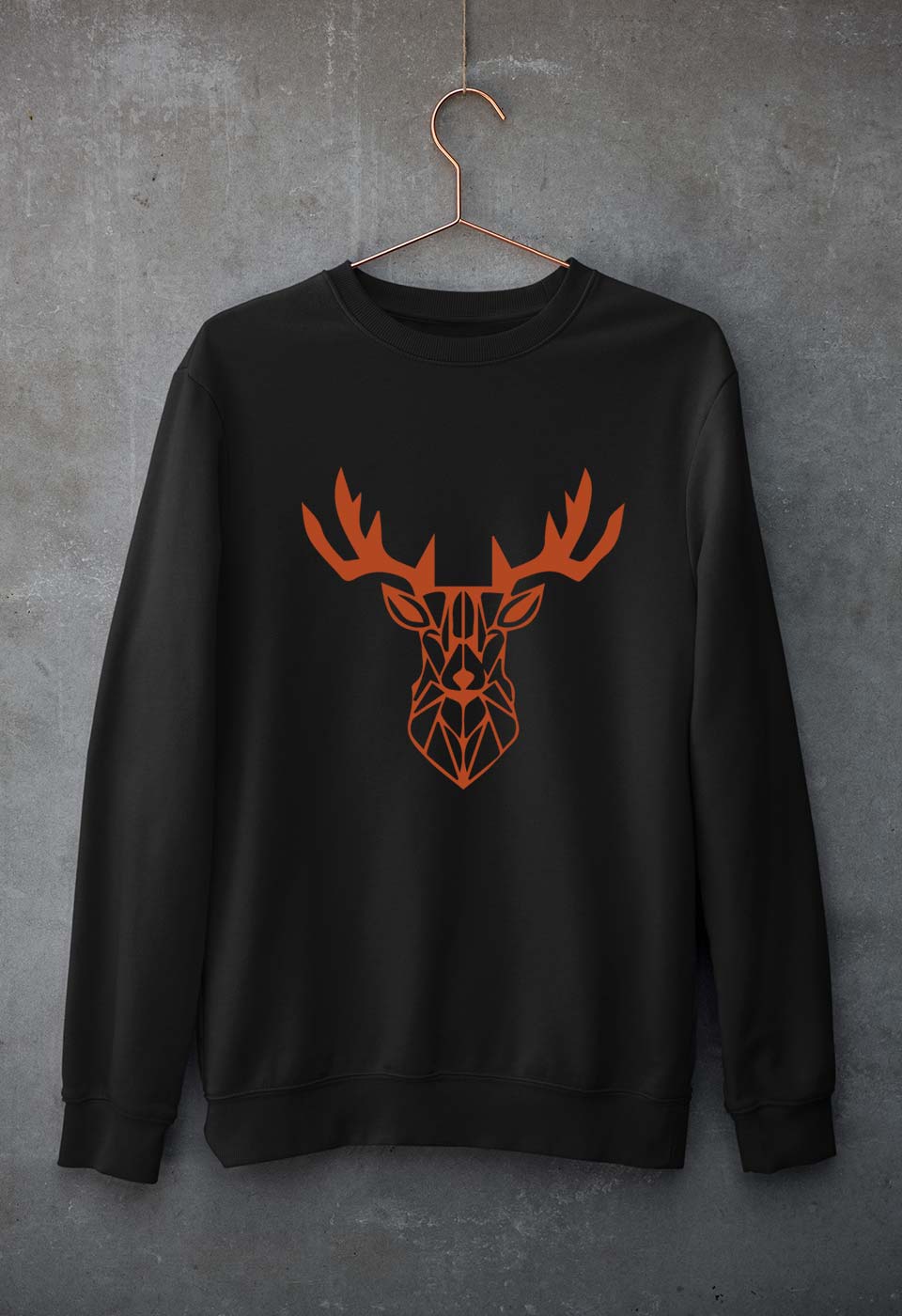 Deer Unisex Sweatshirt for Men/Women-Black-Ektarfa.online