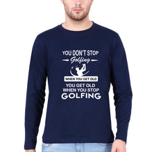 Load image into Gallery viewer, Golf Full Sleeves T-Shirt for Men-Navy Blue-Ektarfa.online
