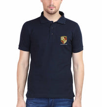 Load image into Gallery viewer, Porsche Pocket Logo Polo T-Shirt for Men-S(38 Inches)-Navy Blue-Ektarfa.co.in
