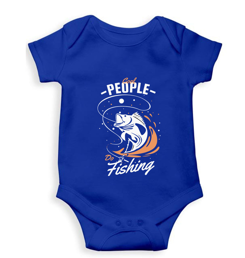 Fishing Kids Romper For Baby Boy/Girl-0-5 Months(18 Inches)-Royal Blue-Ektarfa.online