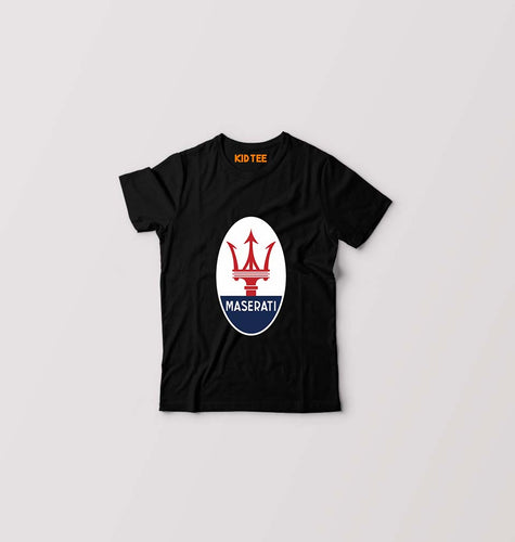 Maserati Kids T-Shirt for Boy/Girl-Black-Ektarfa.online
